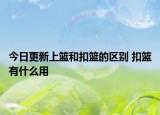 今日更新上篮和扣篮的区别 扣篮有什么用