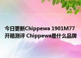 今日更新Chippewa 1901M77开箱测评 Chippewa是什么品牌