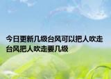 今日更新几级台风可以把人吹走 台风把人吹走要几级