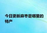 今日更新麻枣是哪里的特产