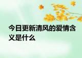 今日更新清风的爱情含义是什么