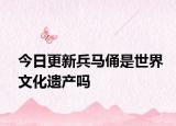 今日更新兵马俑是世界文化遗产吗