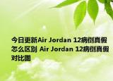 今日更新Air Jordan 12病倒真假怎么区别 Air Jordan 12病倒真假对比图