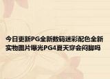 今日更新PG全新数码迷彩配色全新实物图片曝光PG4夏天穿会闷脚吗