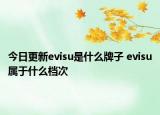 今日更新evisu是什么牌子 evisu属于什么档次
