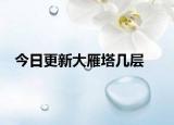 今日更新大雁塔几层