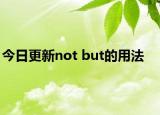 今日更新not but的用法