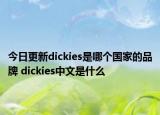 今日更新dickies是哪个国家的品牌 dickies中文是什么