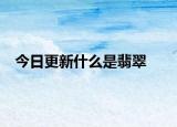 今日更新什么是翡翠