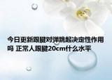 今日更新跟腱对弹跳起决定性作用吗 正常人跟腱20cm什么水平