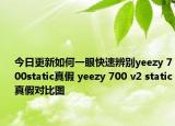 今日更新如何一眼快速辨别yeezy 700static真假 yeezy 700 v2 static真假对比图