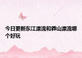 今日更新东江漂流和莽山漂流哪个好玩