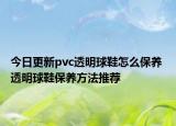 今日更新pvc透明球鞋怎么保养 透明球鞋保养方法推荐