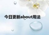 今日更新about用法