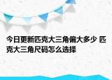 今日更新匹克大三角偏大多少 匹克大三角尺码怎么选择