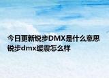 今日更新锐步DMX是什么意思 锐步dmx缓震怎么样
