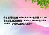 今日更新黑曼巴 Kobe 4 Protro和科比 AD nxt小威联名配色谁更好   Kobe 4 Protro和kobe AD NXT小威联名配色实战测评