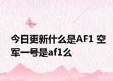 今日更新什么是AF1 空军一号是af1么