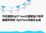 今日更新lbj17 low大灌篮兔八哥开箱细节赏析 lbj17low尺码怎么选