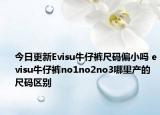 今日更新Evisu牛仔裤尺码偏小吗 evisu牛仔裤no1no2no3哪里产的尺码区别