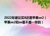 2022年建议买8还是苹果se2（苹果se2和se是不是一样的）