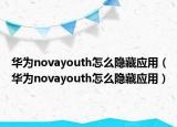 华为novayouth怎么隐藏应用（华为novayouth怎么隐藏应用）