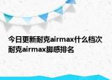 今日更新耐克airmax什么档次 耐克airmax脚感排名