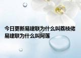 今日更新易建联为什么叫荔枝佬 易建联为什么叫阿莲