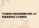 今日更新af1蛇纹定制图片赏析 af1专属定制每天上午都有吗