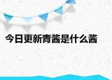 今日更新青酱是什么酱