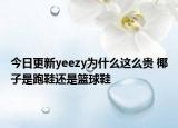 今日更新yeezy为什么这么贵 椰子是跑鞋还是篮球鞋