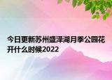 今日更新苏州盛泽湖月季公园花开什么时候2022