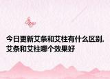 今日更新艾条和艾柱有什么区别,艾条和艾柱哪个效果好