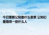今日更新公知是什么意思 公知们是指得一些什么人
