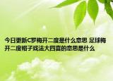今日更新C罗梅开二度是什么意思 足球梅开二度帽子戏法大四喜的意思是什么