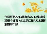 今日更新AJ11黑红和AJ13反转熊猫哪个好看 AJ11黑红和AJ13反转熊猫哪个好