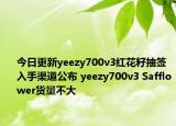 今日更新yeezy700v3红花籽抽签入手渠道公布 yeezy700v3 Safflower货量不大