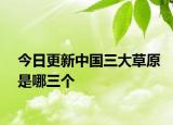 今日更新中国三大草原是哪三个