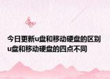 今日更新u盘和移动硬盘的区别 u盘和移动硬盘的四点不同