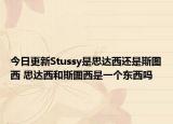 今日更新Stussy是思达西还是斯图西 思达西和斯图西是一个东西吗