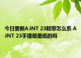 今日更新AJNT 23鞋带怎么系 AJNT 23手提箱是纸的吗