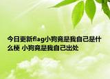 今日更新flag小狗竟是我自己是什么梗 小狗竟是我自己出处