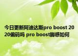 今日更新阿迪达斯pro boost 2020偏码吗 pro boost脚感如何
