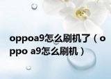 oppoa9怎么刷机了（oppo a9怎么刷机）