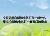 今日更新白醋和小苏打在一起什么反应,白醋和小苏打一起可以消毒吗