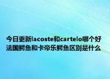 今日更新lacoste和cartelo哪个好 法国鳄鱼和卡帝乐鳄鱼区别是什么