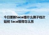 今日更新Sacai是什么牌子档次如何 Sacai鞋带怎么系