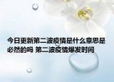 今日更新第二波疫情是什么意思是必然的吗 第二波疫情爆发时间