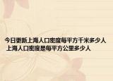 今日更新上海人口密度每平方千米多少人 上海人口密度是每平方公里多少人