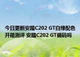 今日更新安踏C202 GT白绿配色开箱测评 安踏C202 GT偏码吗